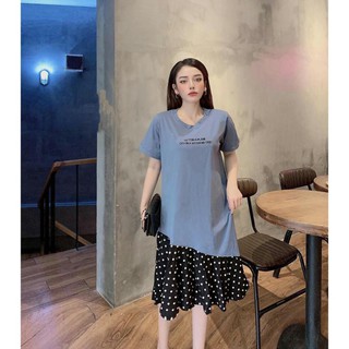 Đầm đuôi chấm bi big size ( ảnh thật + video) [CÓ SẴN]