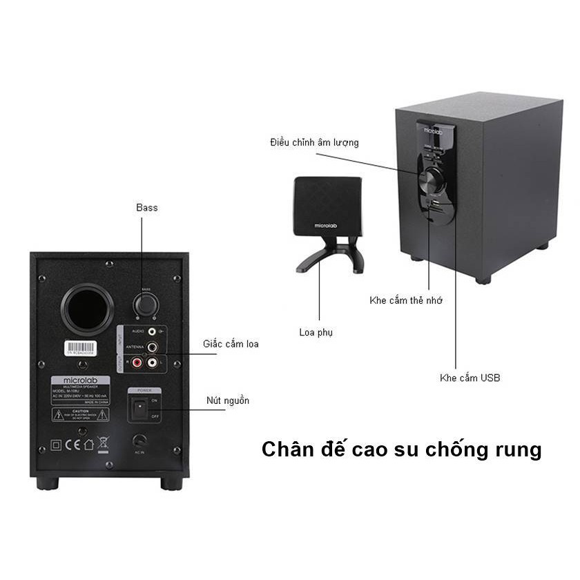 [HOT] CHÍNH HÃNGLoa Microlab M108 chính hãng-Hãng phân phối chính thức - Rẻ nhất Shopee