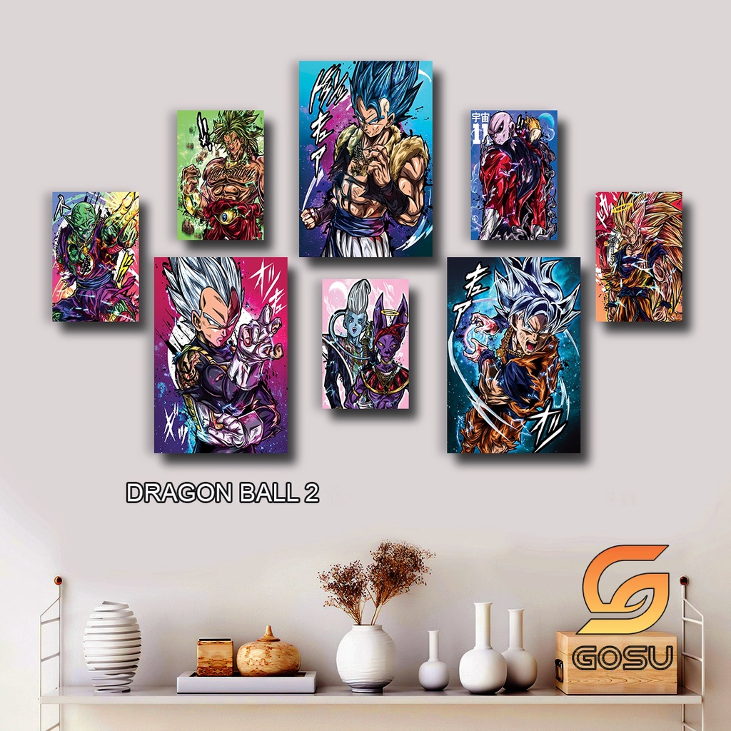 KHỔ LỚN Bộ 8 tranh treo tường dán tường cao cấp chất liệu Fomex Phủ Tráng Gương dày 5mm, Tranh Marvel, DC, Anime