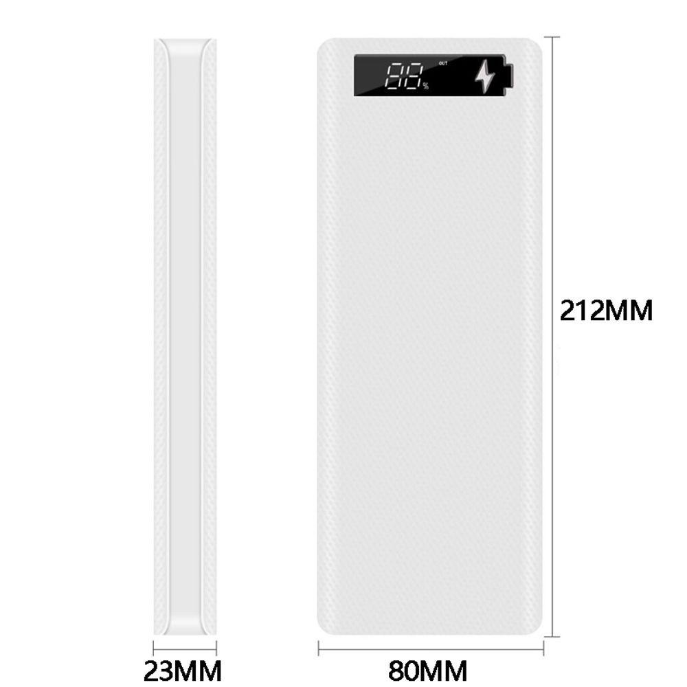 Hộp Đựng Pin Sạc Dự Phòng PD QC 3.0 10 X 18650 Màn Hình LCD Ốp