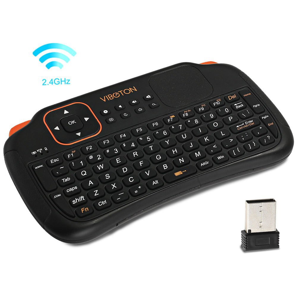 Bàn phím không dây 3 trong 1 2.4GHz tích hợp chuột bay + điều khiển cảm ứng