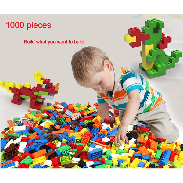 Bộ lắp ghép lego lớn 1000 chi tiết sáng tạo giúp trẻ phát triển trí tuệ, sáng tạo thông minh