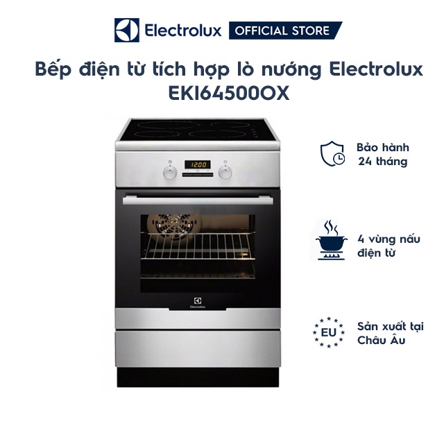 Bếp điện từ tích hợp lò nướng Electrolux EKI64500OX