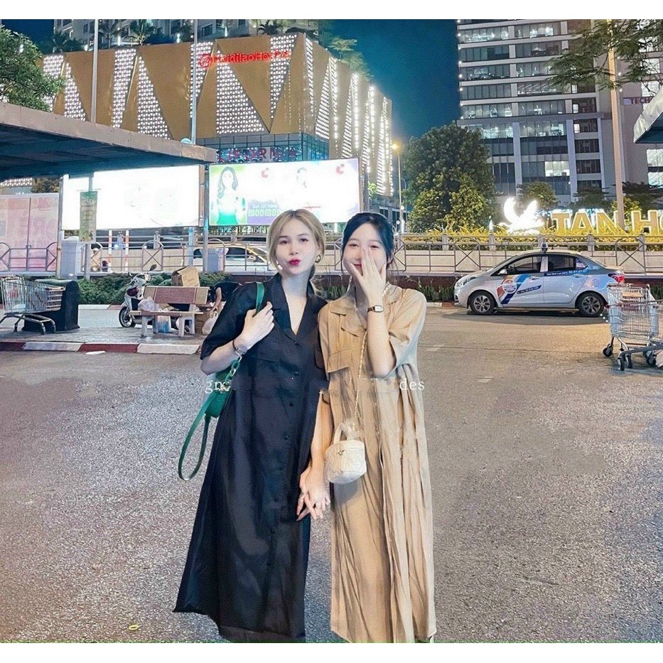 Váy sơ mi cổ vest