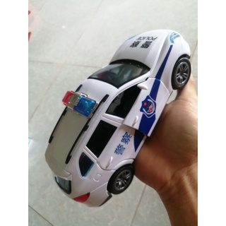Xe cảnh sát đồ chơi trẻ em biến hình