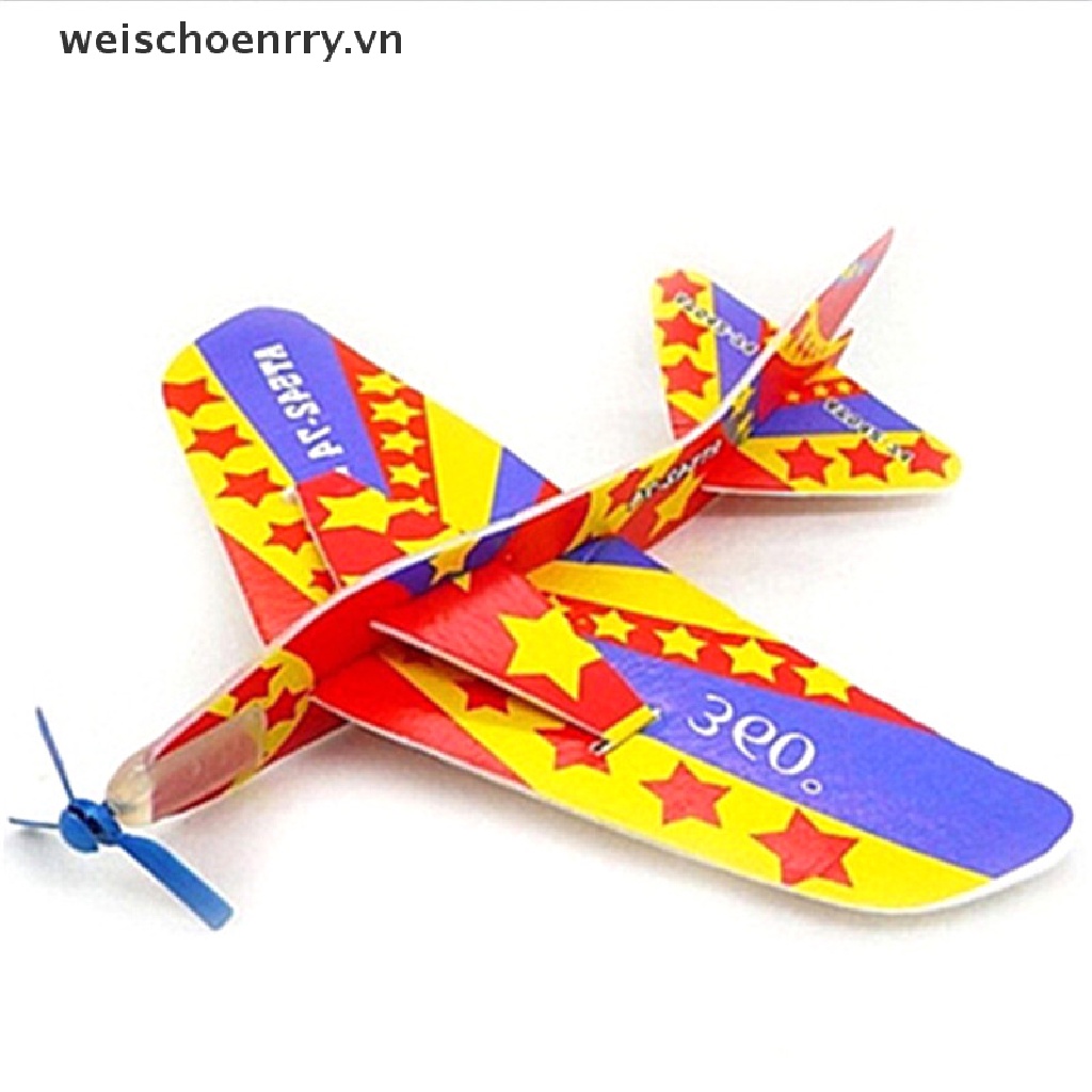 【WW】 Flying Back Magic Swing Plane 360 Cyclotron Airplane Kids DIY Model Gift Toys .