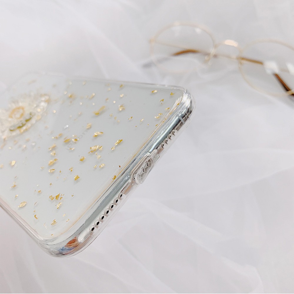 Ốp Điện Thoại Trong Suốt Họa Tiết Hoa Cúc Xinh Xắn Cho iPhone 11Pro Max 8plus XS XR X | BigBuy360 - bigbuy360.vn