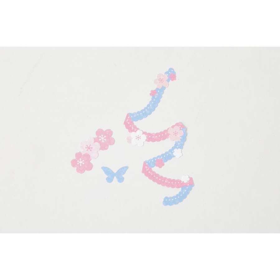 Set 2 Tấm Sticker ARTBOX Hàn Quốc Hình Hoa Anh Đào Và Dải Ruy Băng