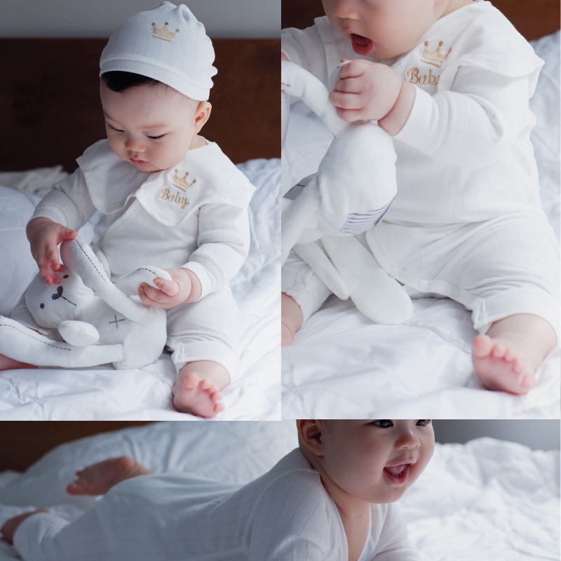 Set quà sơ sinh cho bé yêu FEDBABY 0 - 6 tháng tuổi, BỐN MÙA, 100% cotton