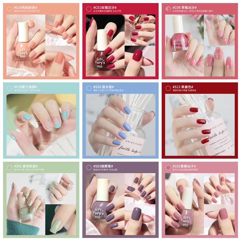 ✨✨Sơn móng tay lâu trôi thời trang cho nữ 43 màu tùy chọn