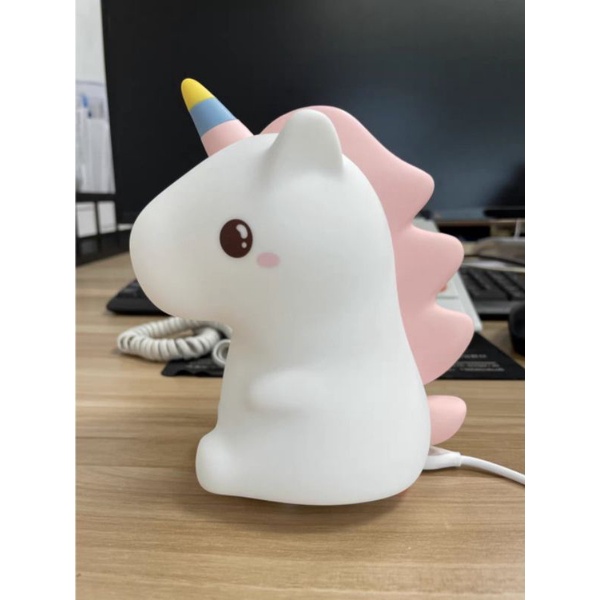 Đèn ngủ cảm ứng tự đổi màu dễ thương silicon unicorn 💖 Đèn ngủ để bàn hình thú 💖 Quà tặng sinh nhật đáng yêu