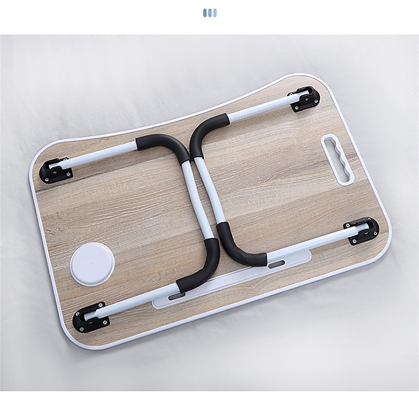 Bàn học gấp gọn thông minh có ngăn kéo, ổ cắm USB, khe cắm ipad, khe để ly, tay cầm