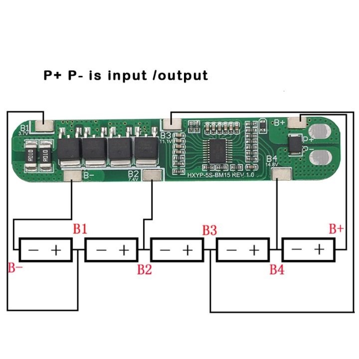 Mạch Sạc Và Bảo Vệ Pin 21V 5S 15A