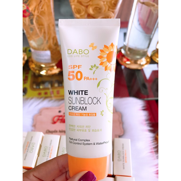 [Date 2022] Kem Chống Nắng DABO White Sunblock Cream SPF 50 PA+++