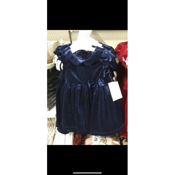 [Xuất dư xịn] Váy HM nhung cực đẹp cho bé gái