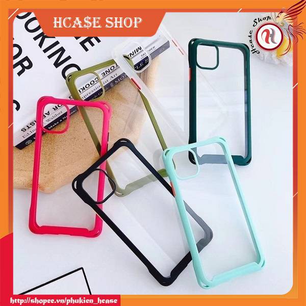 [Rẻ vô địch]Ốp Lưng IPHONE Viền Màu Bảo Vệ 4 Góc full màu các dòng 6plus/6splus/7/8/7plus/8plus - H Case