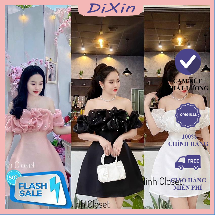 Đầm Dự Tiệc Nữ Chất Vải Umi Phối Voan Tơ Thiết Kế Tinh Tế Mang Đến Sự Trải Nghiệm Tuyệt Vời