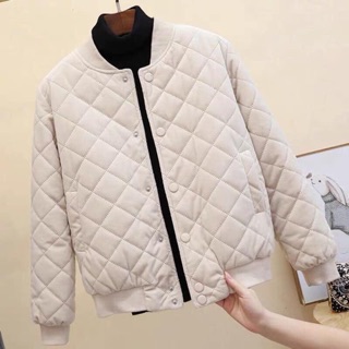Áo bomber nhung trần bông