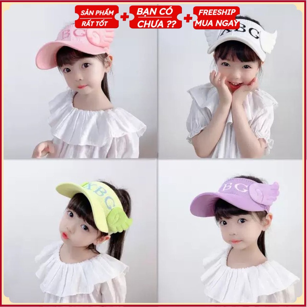 PVN26966 Mũ hở chóp chống nắng mùa hè, mũ dễ thương, bé trai và gái đi chơi T2