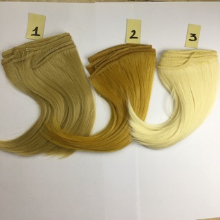 TAD- Tép tóc giả uốn nhẹ dạng sóng dùng may tóc búp bê