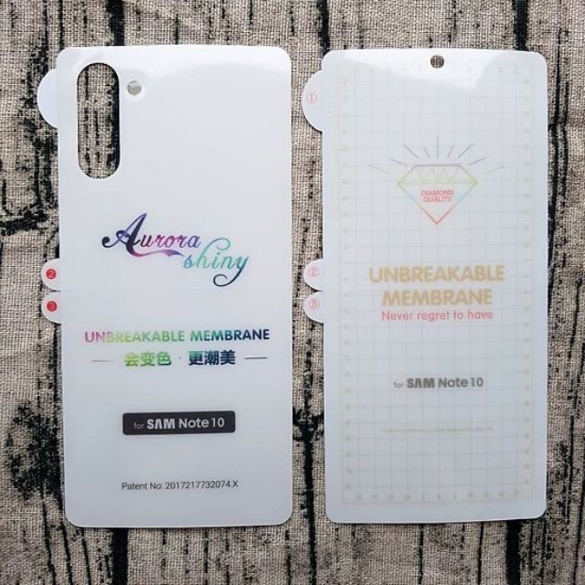 DÁN PPF MẶT SAU SAMSUNG S8/ S9/ S10/ S10+/ S20/ S20+/ Note 10/ Note10+