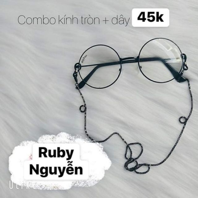 COM BO KÍNH GỌNG TRÒN THỜI TRANG VÀ DÂY | BigBuy360 - bigbuy360.vn