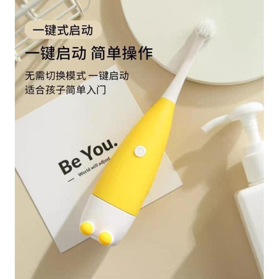 BÀN CHẢI ĐIỆN HÌNH HƯƠU CAO CỔ CHO BÉ