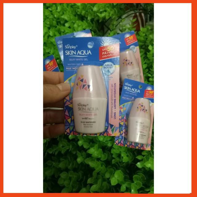 [Hot] Gel chống nắng dưỡng da trắng mịn Skin Aqua Sunplay SPF 50+, PA++++ cho da khô #uni