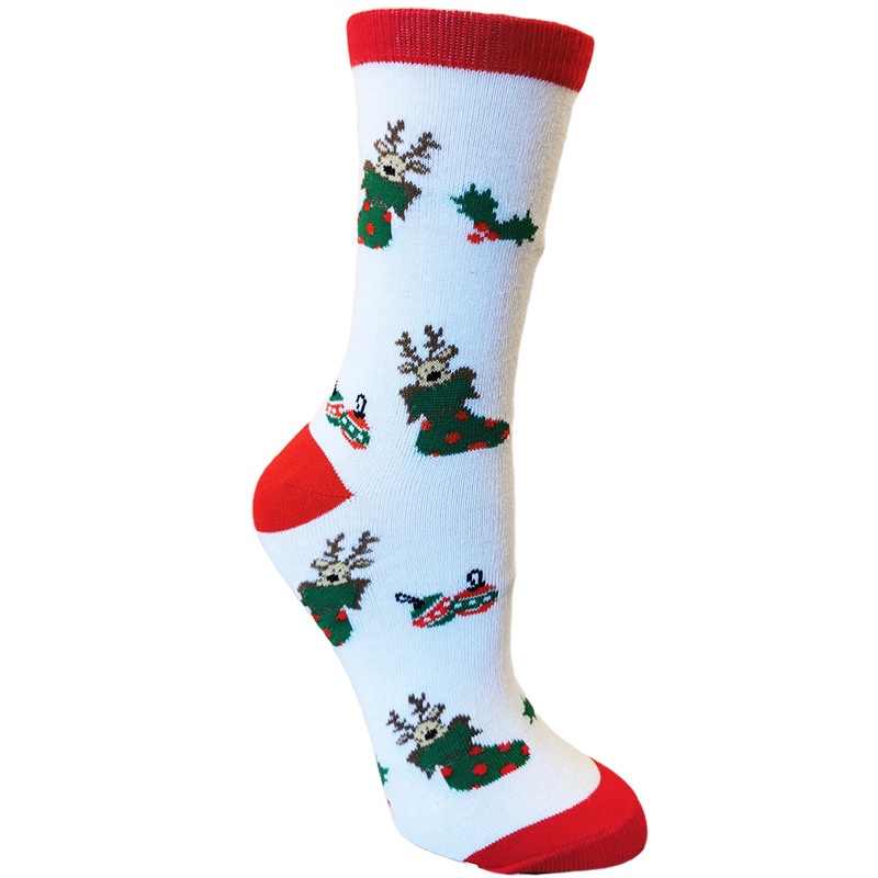 1 Đôi Vớ cotton Nữ Họa Tiết Giáng Sinh &amp; Halloween Thời Trang