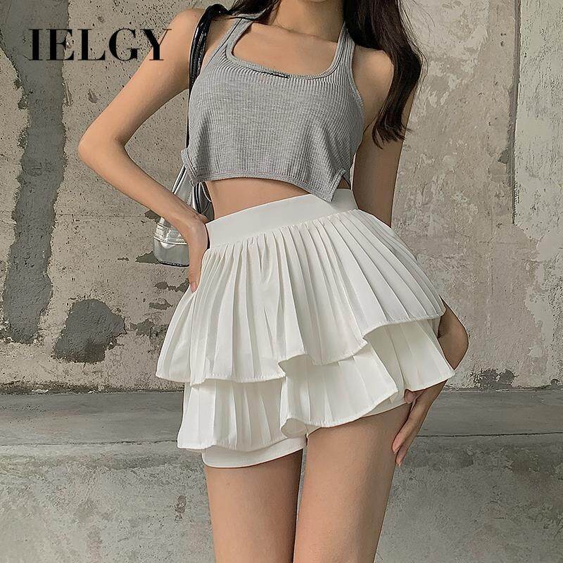 Quần culottes Hai Lớp Eo Cao Thời Trang Mùa Hè Cho Nữ