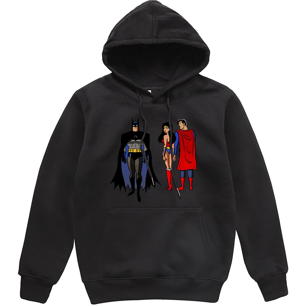 Áo hoodies nam in hình Superman Batman cá tính