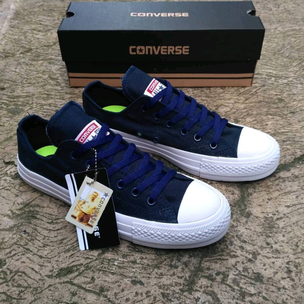 Giày Allstar Chuck Taylor 2 / All Star Ct 2 Premium / Allstar Jackpurcel Màu Xanh Navy