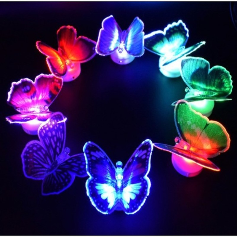 Đèn LED dán tường hình bướm dễ thương