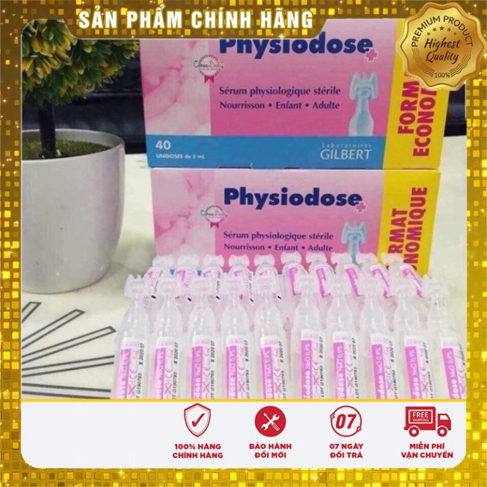 (HÀNG CHÍNH HÃNG) Nước muối sinh lí PHYSIODOSE - Pháp