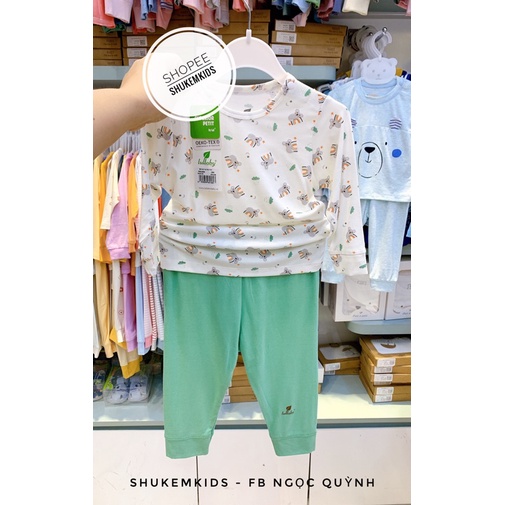 [Lullaby] Bộ dài cộc tay hè sợi tre cho bé trai bé gái