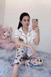 BỘ LỤA SATIN TNQD HÌNH MICKY