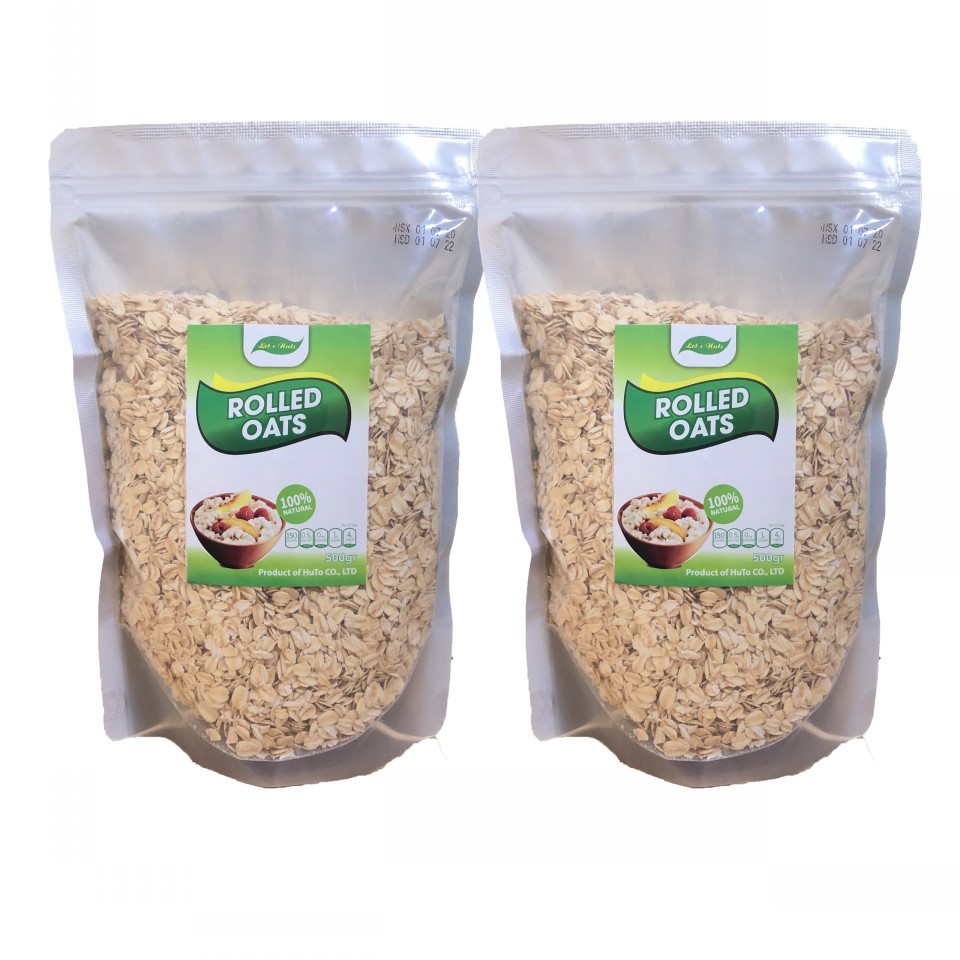 2 gói yến mạch Úc rolled oats giúp giảm cấn, tăng cơ, bổ sung vi chất túi 500gr Sutoshop
