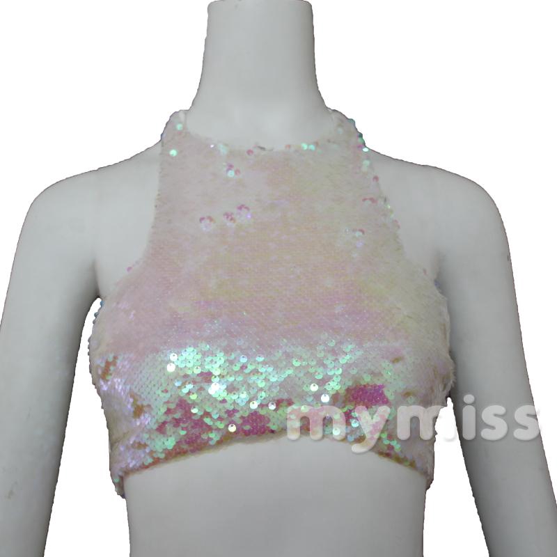 Áo croptop không tay đính kim sa lấp lánh thời trang | BigBuy360 - bigbuy360.vn