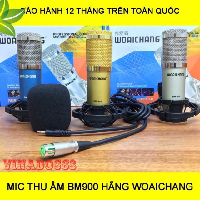 Micro BM-900 hát livestream karaoke BH 6 tháng đổi mới