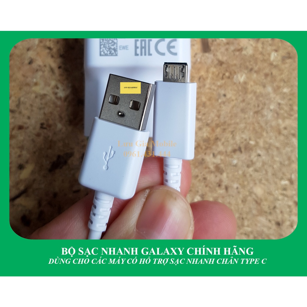 [ BH 12 tháng] Bộ củ sạc nhanh Galaxy M11 M12 M13 M20 M21 M22 M30 M31 M32 M50 M51 M52...zin hãng