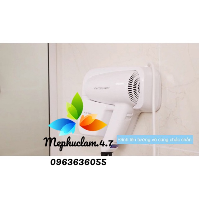 Máy sấy tóc gắn tường cho khách sạn, homestay, vila, nhà nghỉ, hộ gia đình