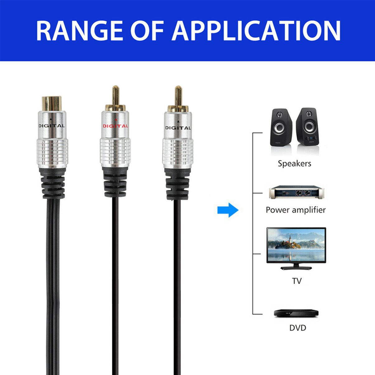 Dây Cáp Âm Thanh Chữ Y Mạ Vàng 2rca Revolution 1 0.25m | BigBuy360 - bigbuy360.vn