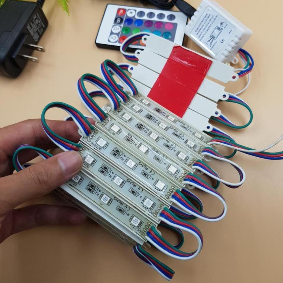 Bộ Led 7 Màu Trang Trí Bể Cá Tủ, Nhà Cửa , Led RGB Trang Trí