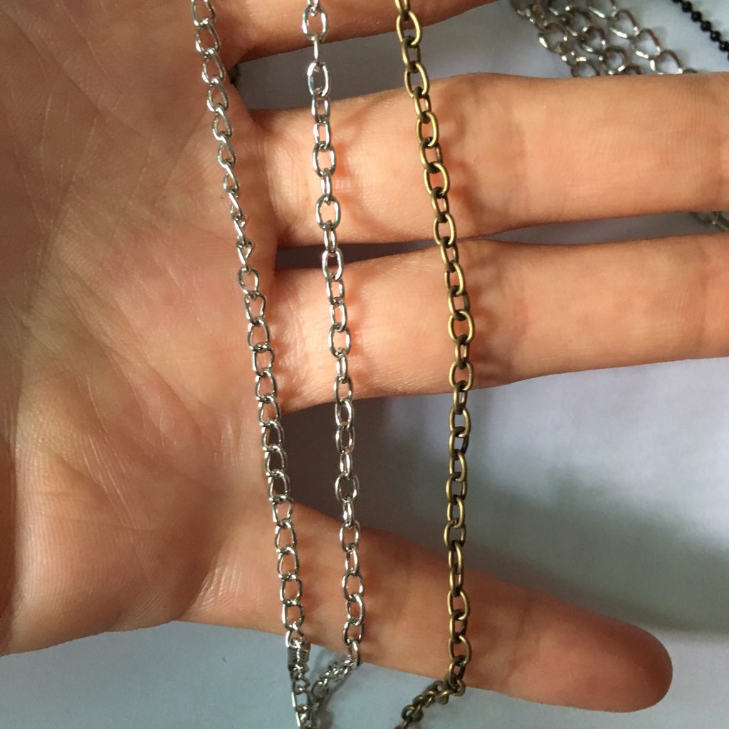 Đoạn 1 mét xích, tăng đưa, xích bi làm handmade