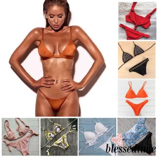 ᲦWSVღSexy Women Bikini Set Push Up Padded Bra Swimwear