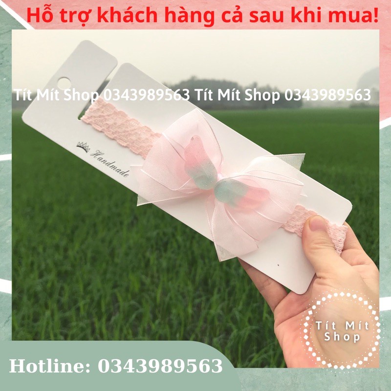 Băng đô cài tóc cho bé gái handmade độc đáo dễ thương