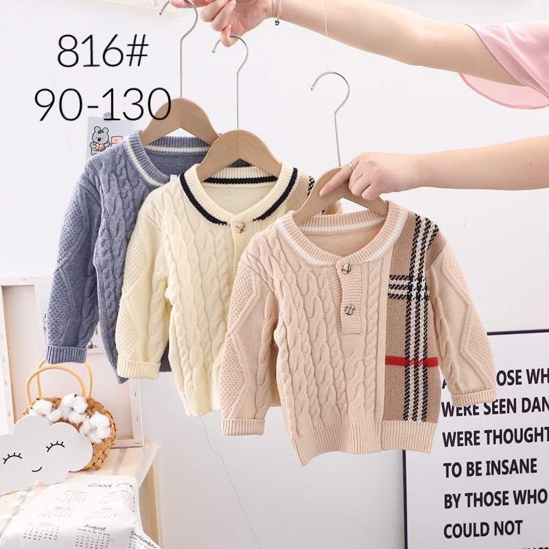 Áo len bé trai áo khoác áo thu đông bé trai cực chất