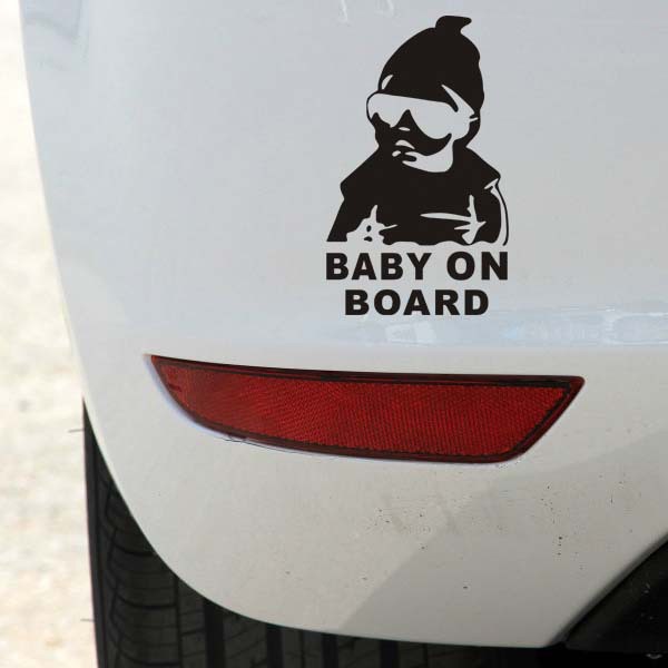 ⚡Video Thật⚡ Tem Decal BABY ON BOARD Trang Trí Ô Tô