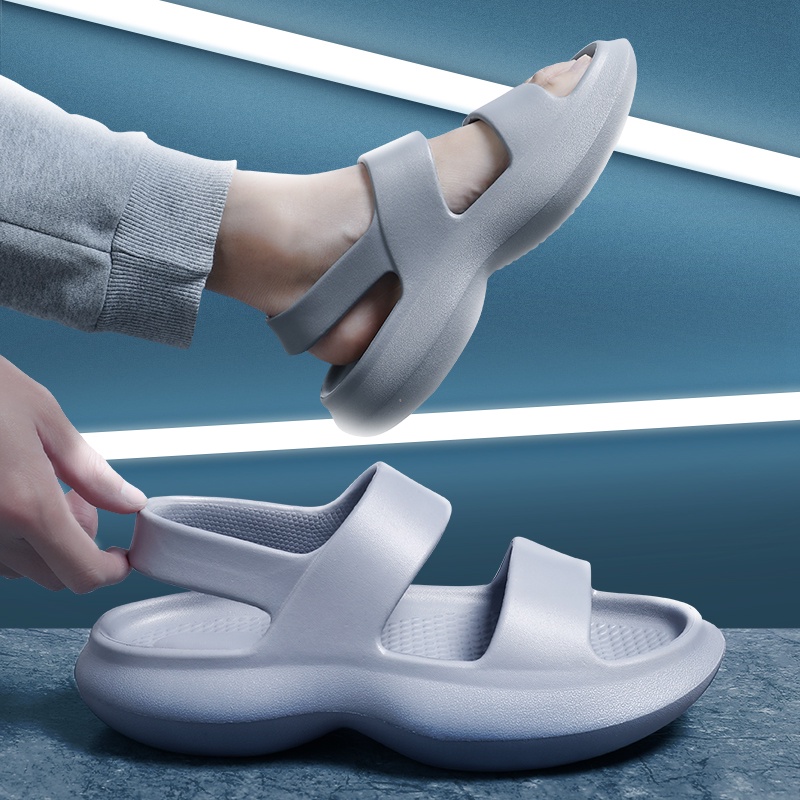 Dép Sandal Đế Dày Tăng Chiều Cao Chống Trượt Thời Trang Mùa Hè Cho Nam