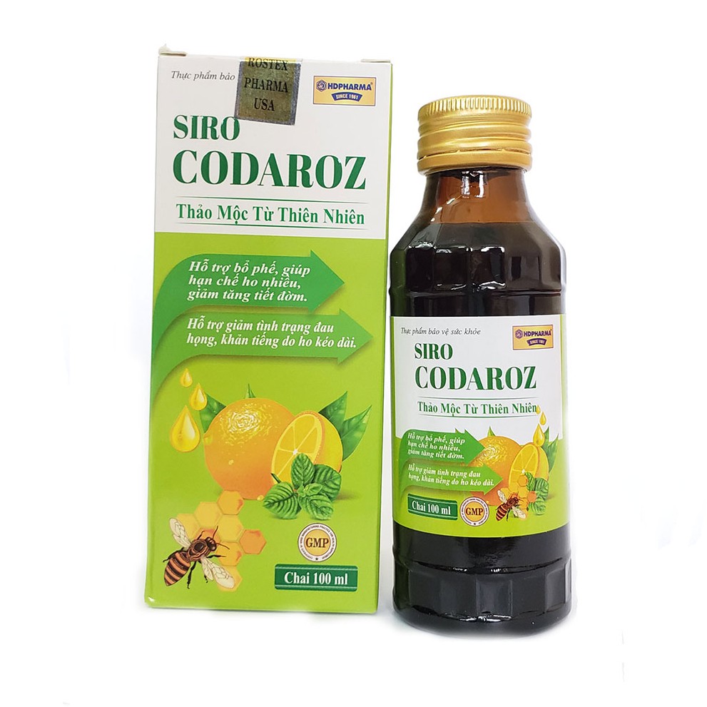 Siro CODAROZ giảm ho long đờm bổ phế 100ml | Shopee Việt Nam